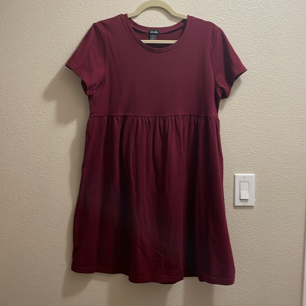 Justify large babydoll dress. Magenta. Never worn. NWOT.